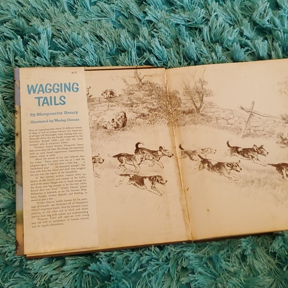 1955 wagging tails h/c book m. Henry - Picture 3 of 5